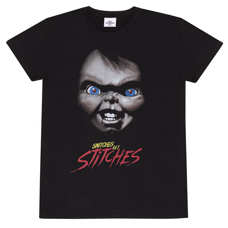 Childs Play - Snitches Get Stitches - T-Shirt Black