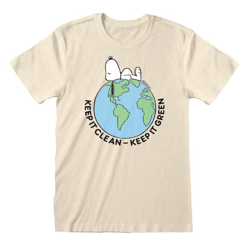 Snoopy - Keep It Green - T-Shirt Natural