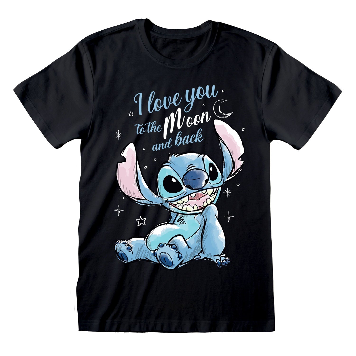 LILO AND STITCH - I LOVE YOU TO THE MOON AND BACK - T-SHIRT