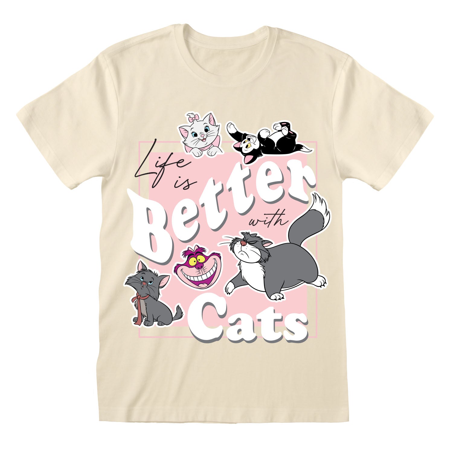 LIFE IS BETTER WITH CATS T-SHIRT