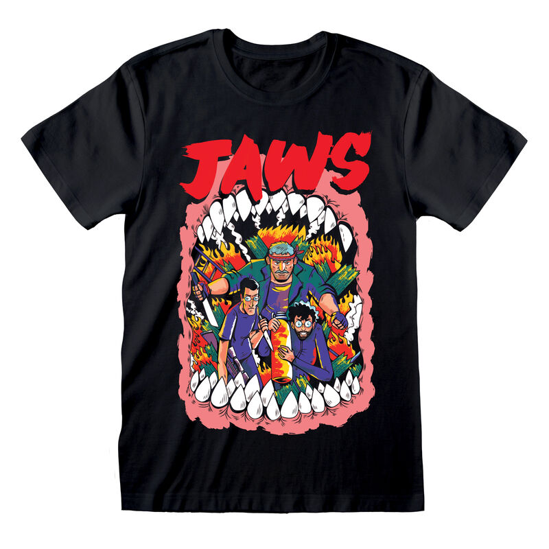 Jaws - Stylised Poster - T-Shirt Black