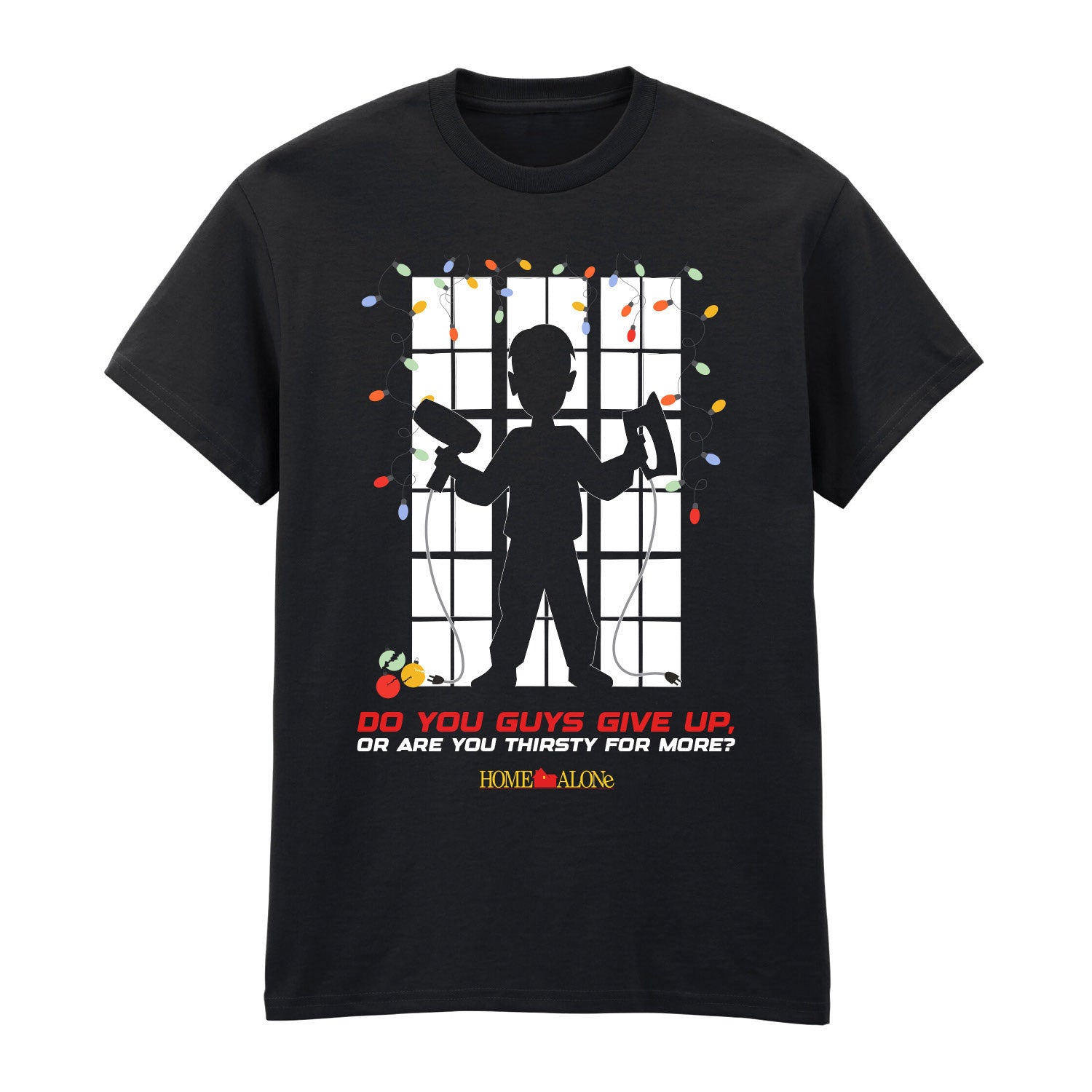 HOME ALONE  - XMAS WINDOW T-SHIRT