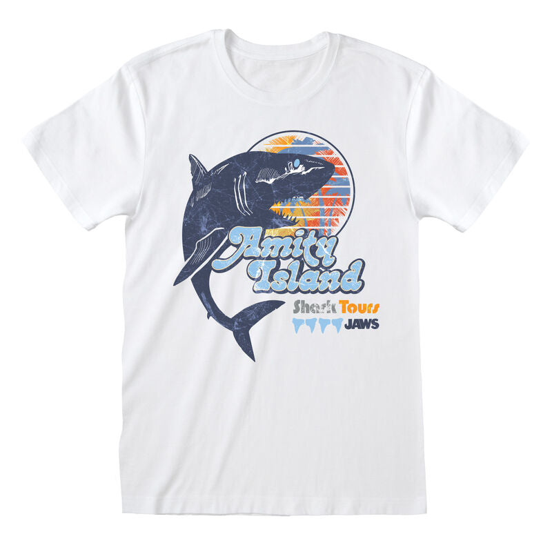 Jaws - Amity Shark Tours - T-Shirt White