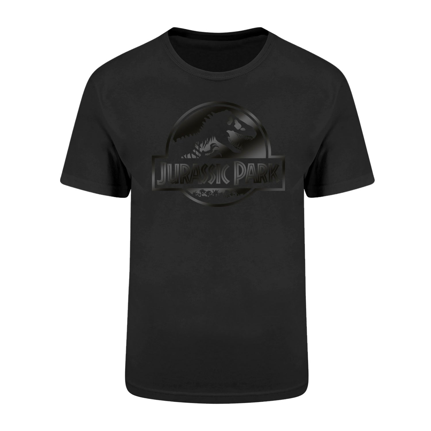 JURASSIC PARK - LOGO BLACK ON BLACK - T-SHIRT
