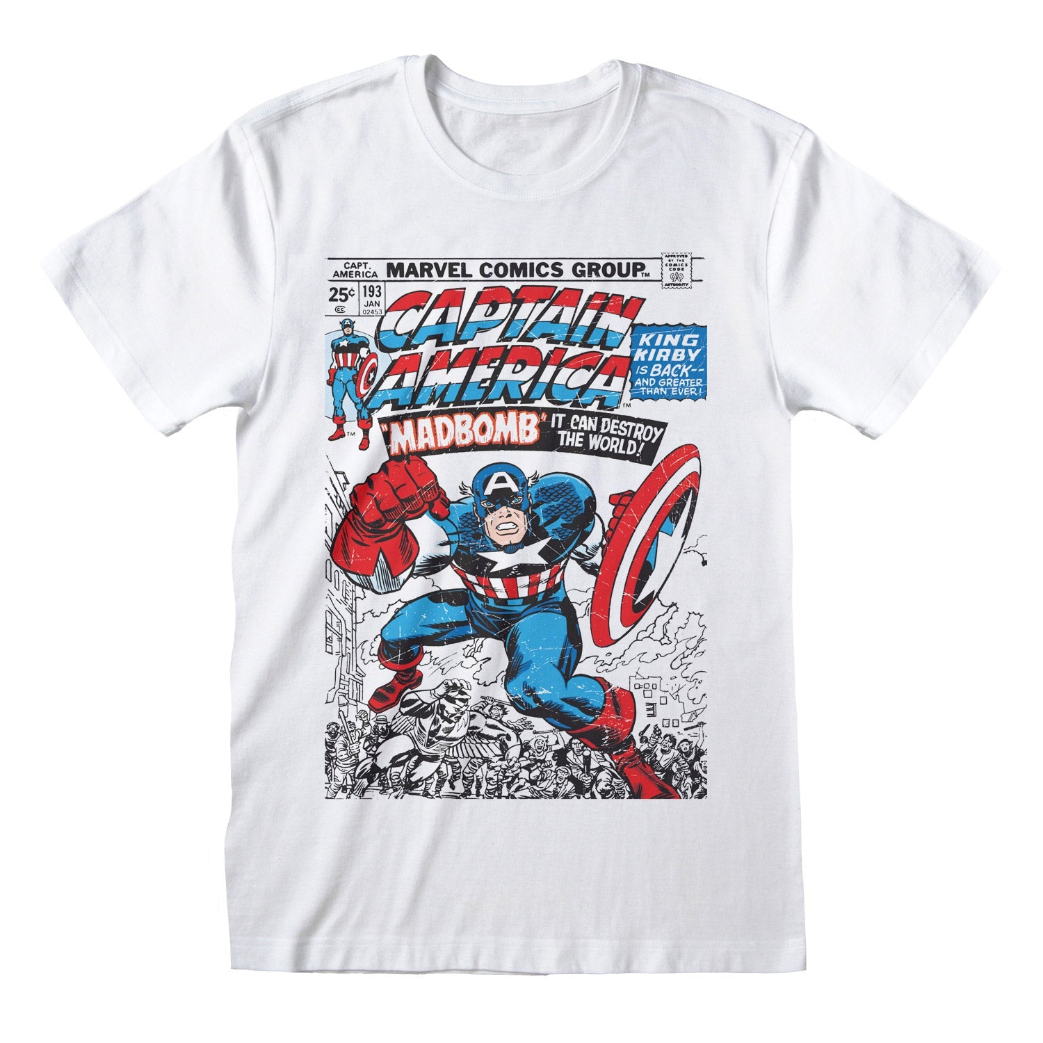 MARVEL COMICS CAPTAIN AMERICA - COMIC COVER - T-SHIRT