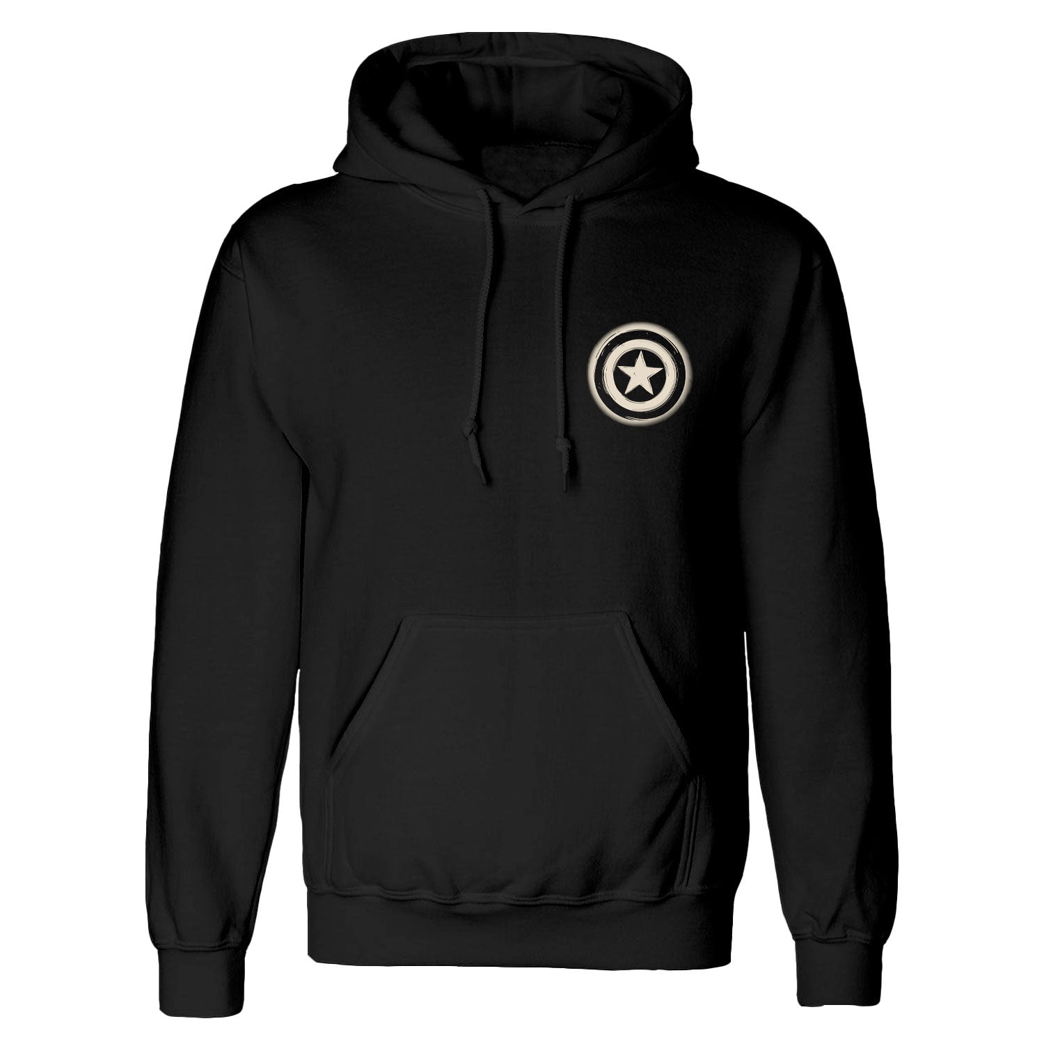 CAPTAIN AMERICA LINOCUT FRONT AND BACK PRINT - HOODIE