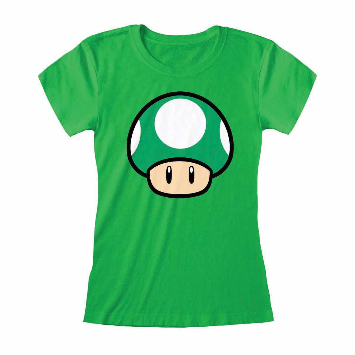 NINTENDO SUPER MARIO - 1-UP MUSHROOM -  FITTED T-SHIRT