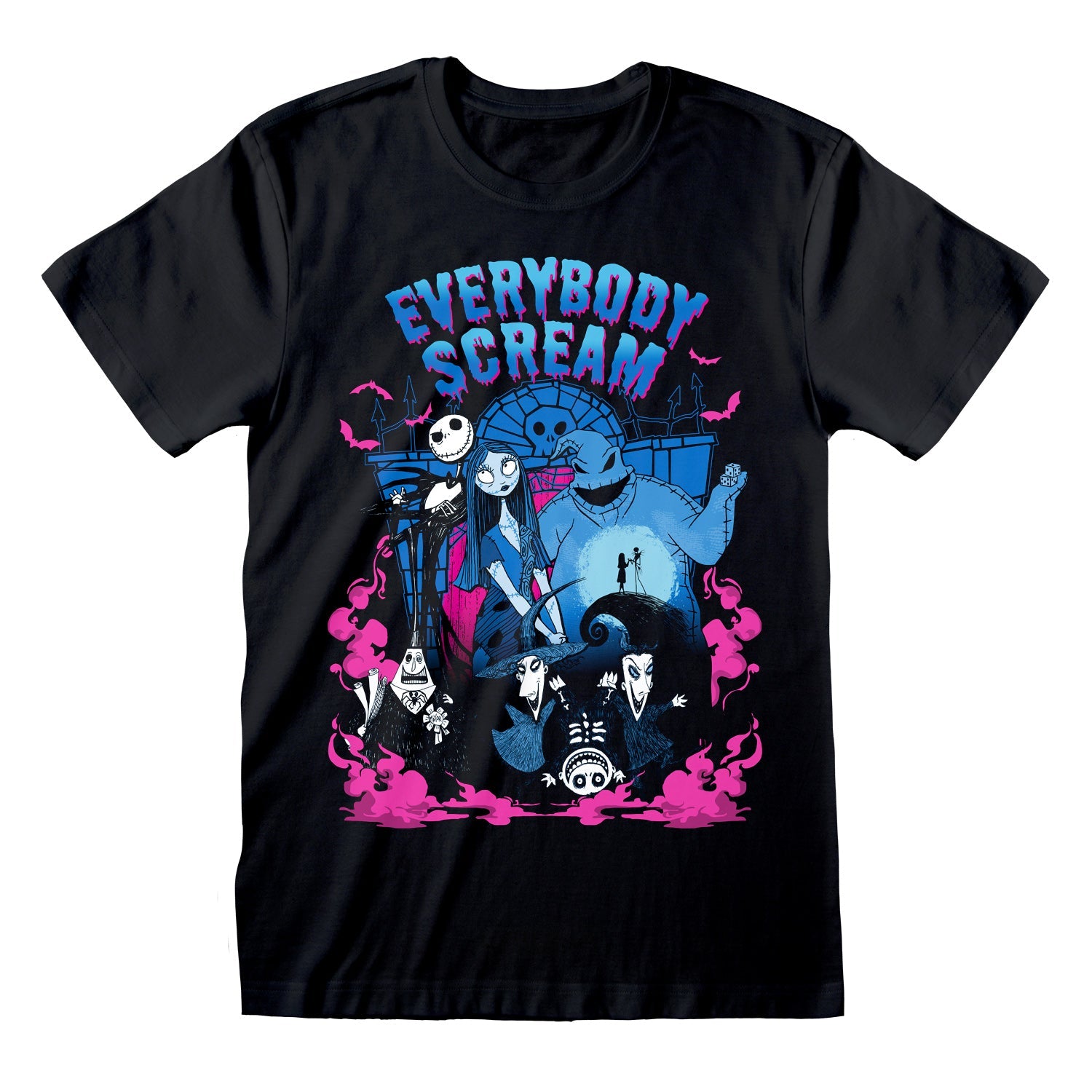 NIGHTMARE BEFORE CHRISTMAS  - EVERYBODY SCREAM T-SHIRT