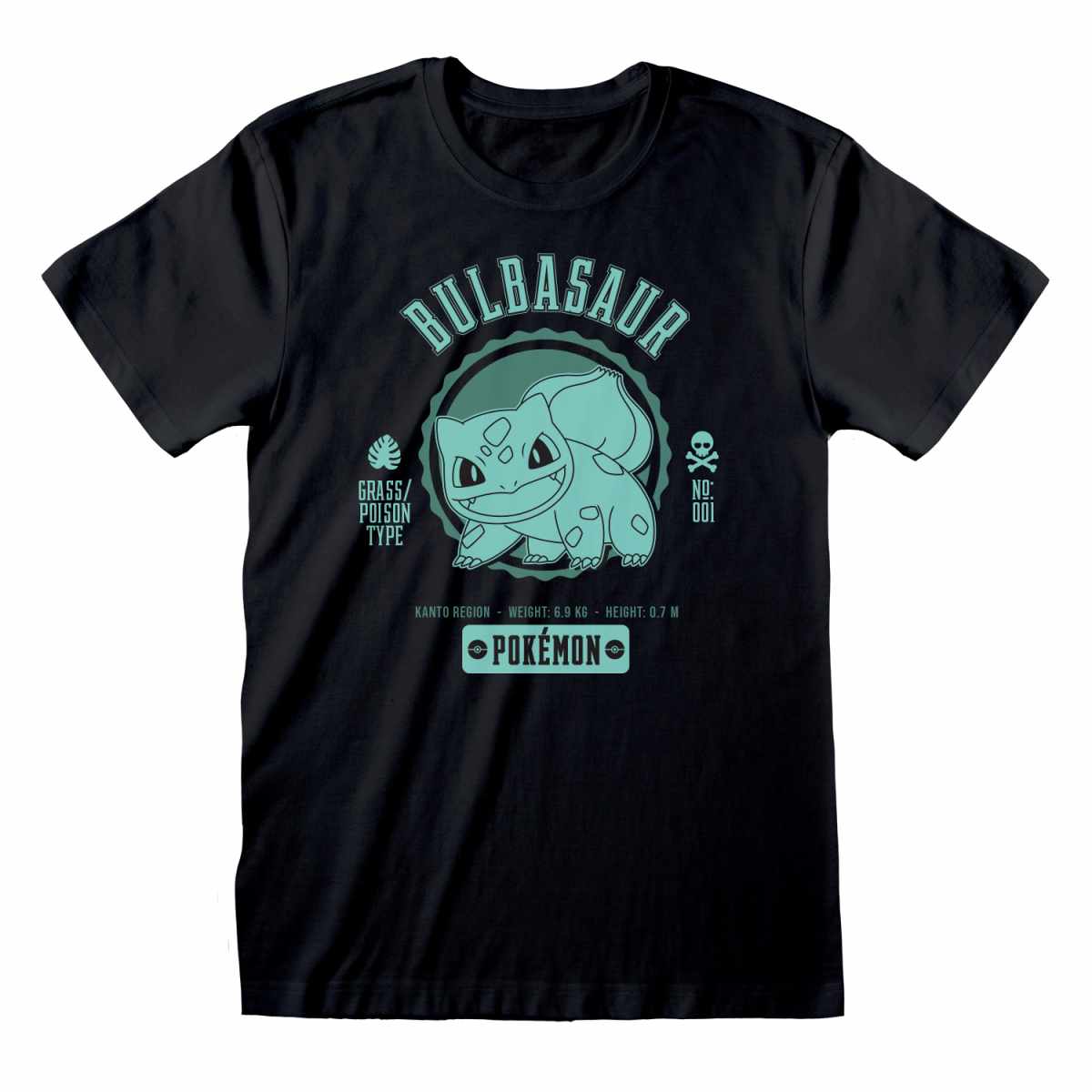 POKEMON - COLLEGIATE BULBASAUR - T-SHIRT