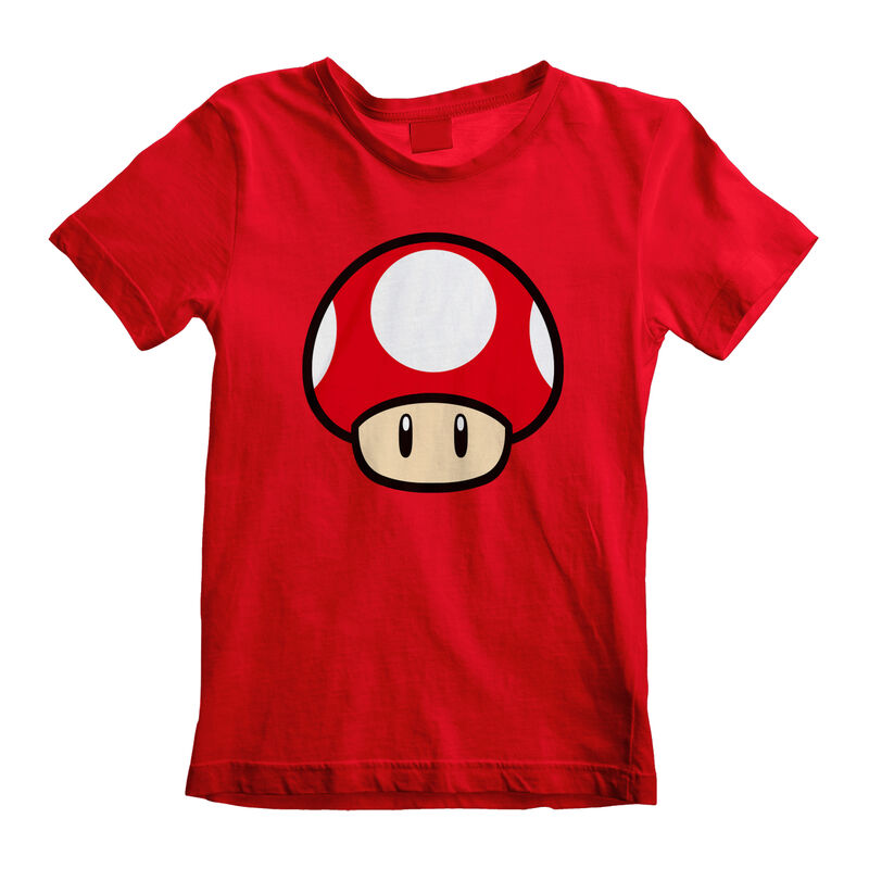 Nintendo Super Mario - Power Up Mushroom (Kids) - Kids T-Shirt Red