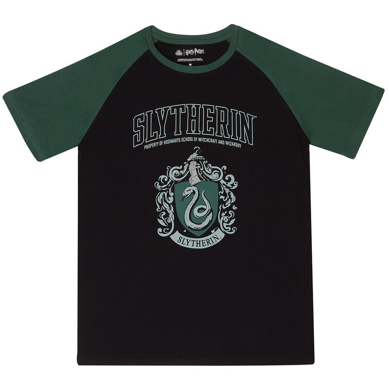 Harry Potter - Slytherin House (Unisex Raglan T-Shirt) - T-Shirt Raglan