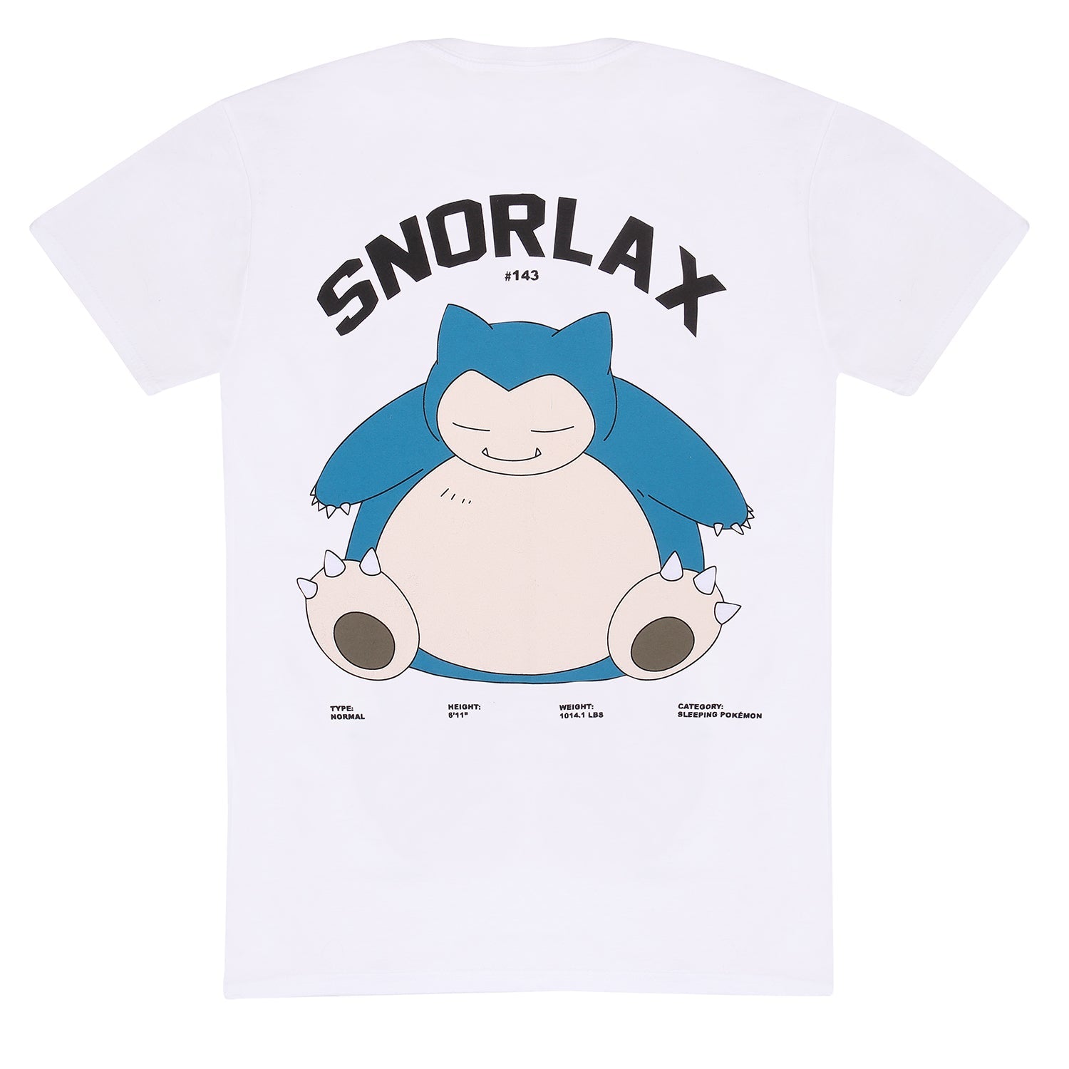 POKEMON - SNORLAX FRONT & BACK - T-SHIRT