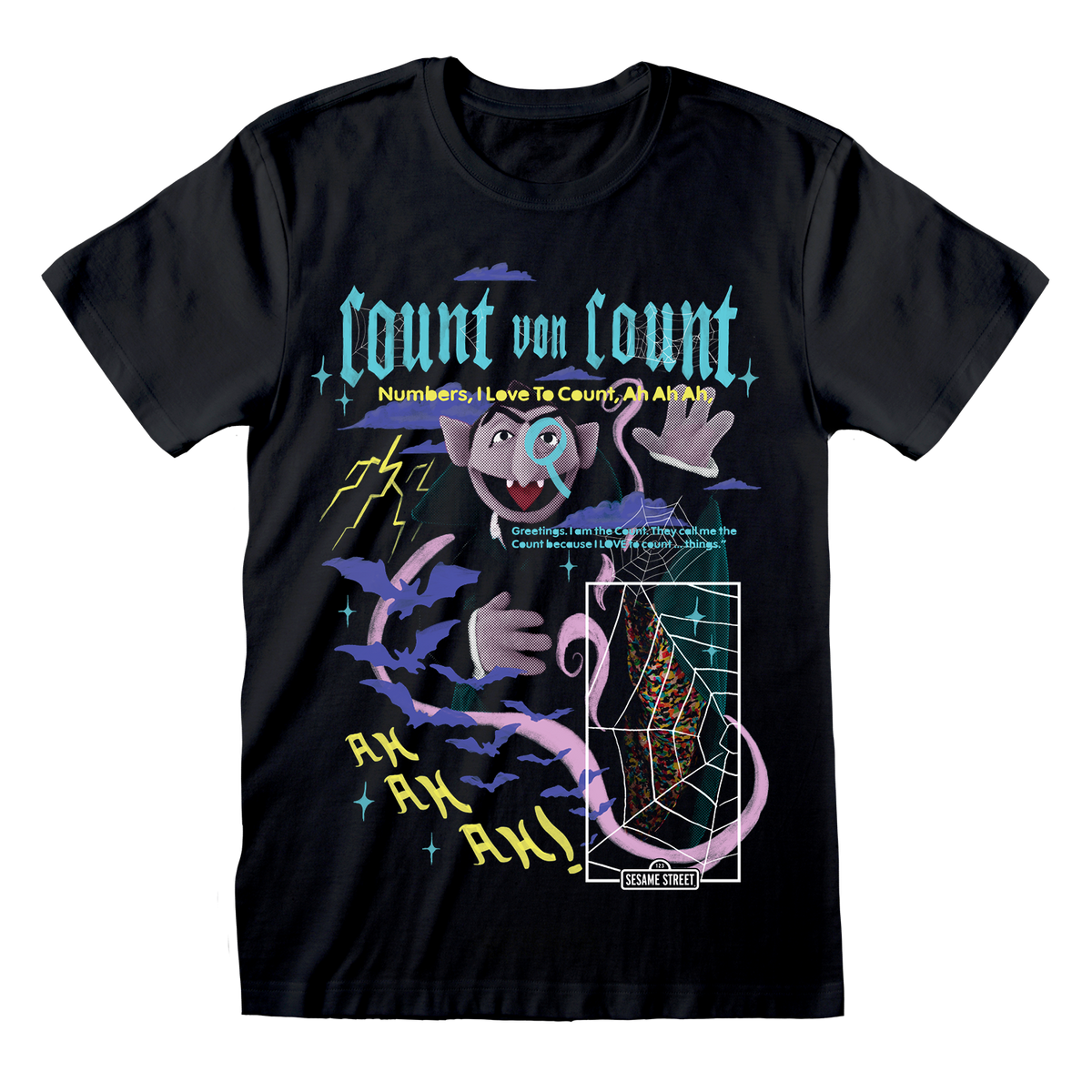 Merch Counting I Love to Count T-Shirt | Official Sesame Street The Count Merchandise ...