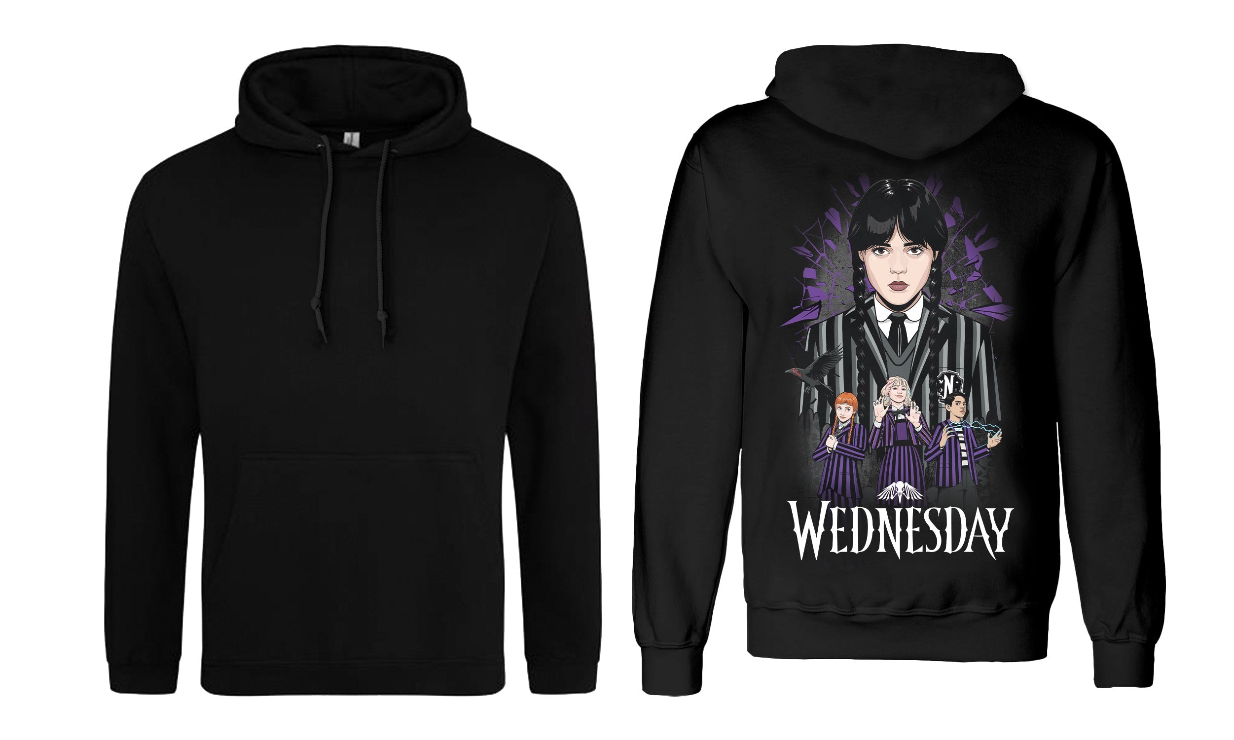 WEDNESDAY - SHATTERED GLASS HOODIE