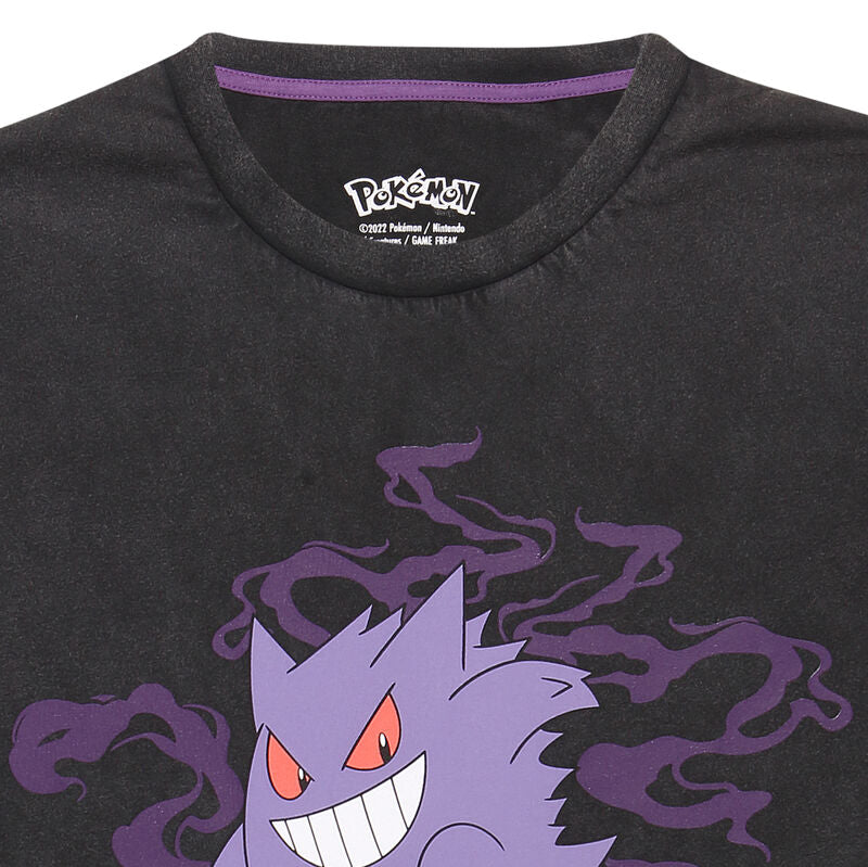 Pokemon - Ghosts - T-Shirt Black Acid Wash 