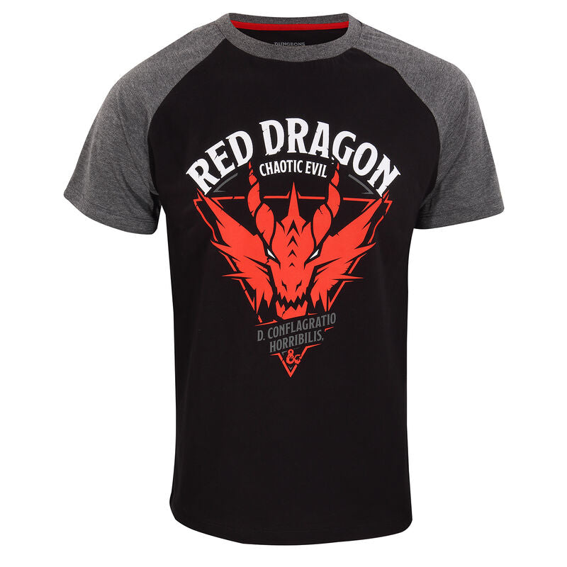 Dungeons and Dragons - Red Dragon - Super Heroes Collection - Unisex Black T-Shirt