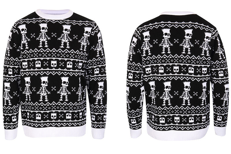 The Simpsons - Bart Skeleton repeat - Knitwear