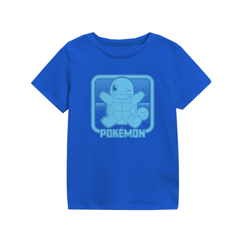 Pokemon - Squirtle Retro Arcade - Kids T-Shirt Blue