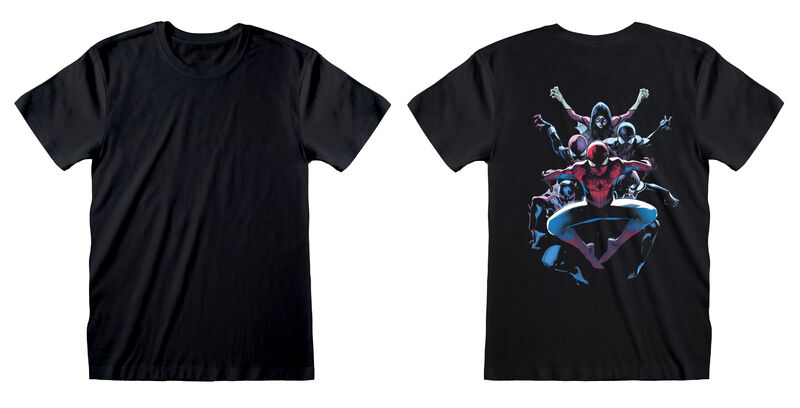 Marvel Comics Spider-Man - Spiderverse Back - T-Shirt Black