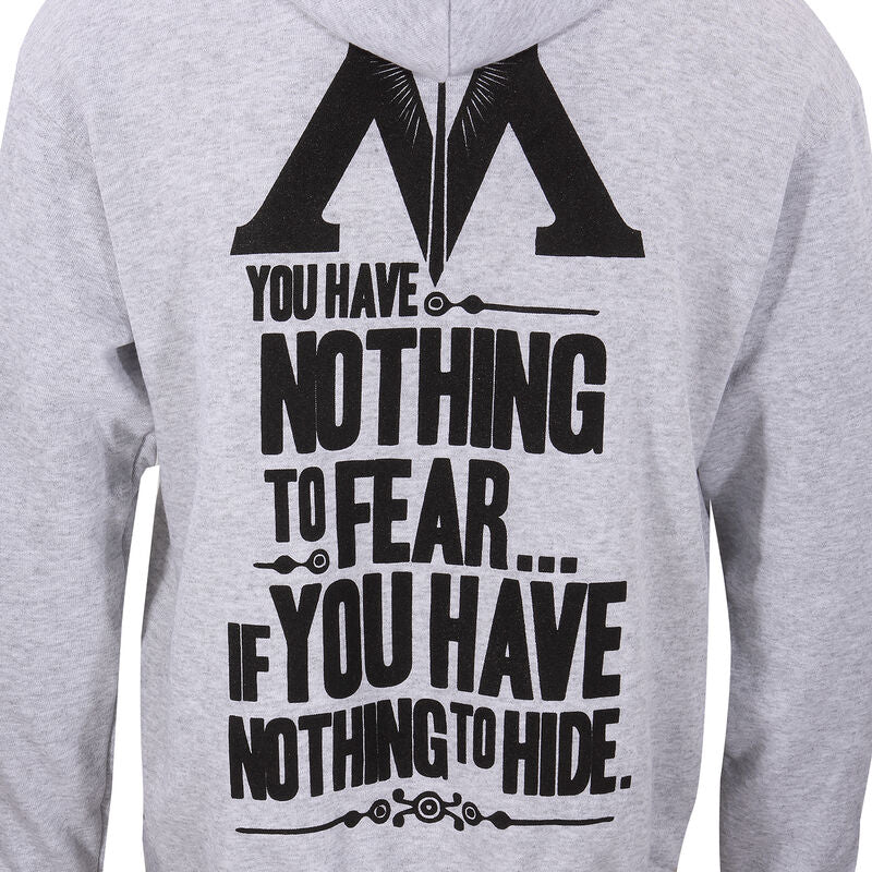 Harry Potter - Nothing To Fear - Hoodie Grey