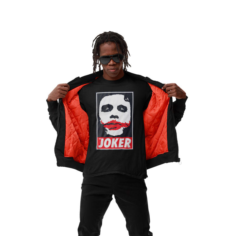 DC The Dark Knight - Poster Style - with sleeve print - T-Shirt