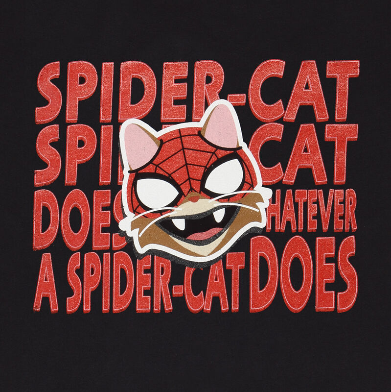 Spider-Man Miles Morales Video Game - Spider Cat - T-Shirt Black