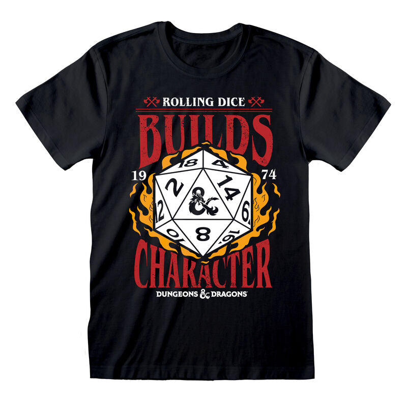 Dungeons And Dragons - Builds Character - T-Shirt Black