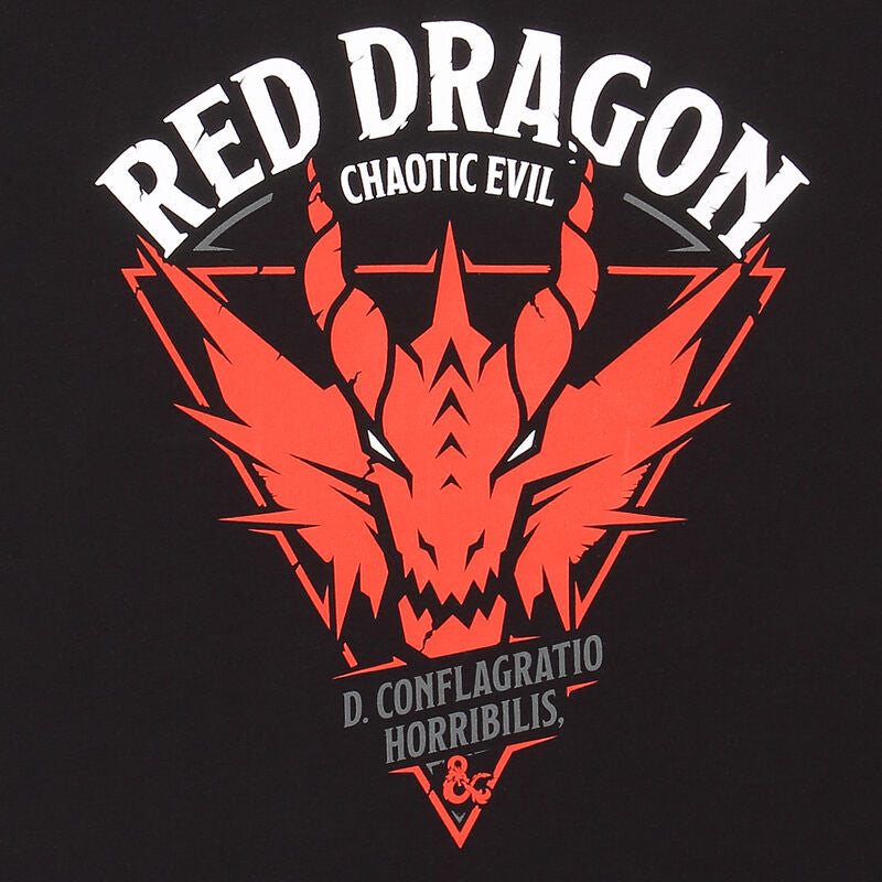 Dungeons and Dragons - Red Dragon - Super Heroes Collection - Unisex Black T-Shirt